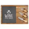 Wine Till Nine Wood Slate Serving Tray