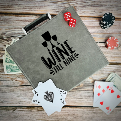Wine Till Nine Poker Gift Set