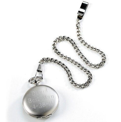 Bar - Silver Classic Pocket Watch