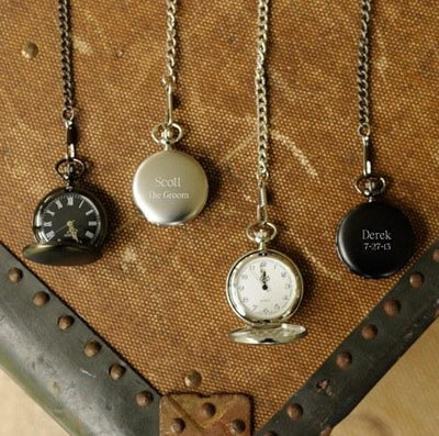 Bar - Silver Classic Pocket Watch