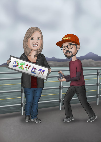 Engagement Proposal Caricature