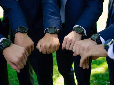 Group Groomsmen With Watches