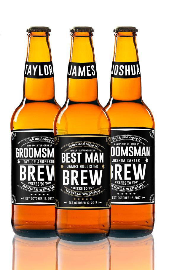 Will You Be My Groomsman Gifts Labels